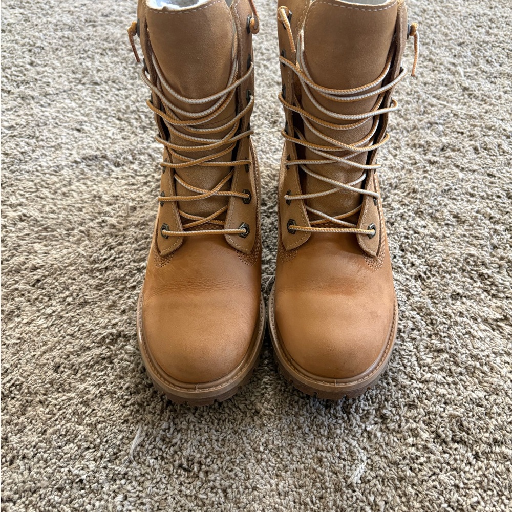 Timberland Women's Brown Combat Boots